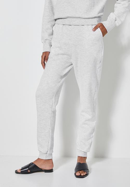 Superbalist - Rib cuff track pants - grey