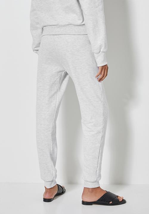 Superbalist - Rib cuff track pants - grey