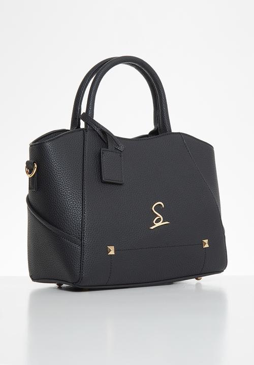 Seduction - Stud detail tote - black