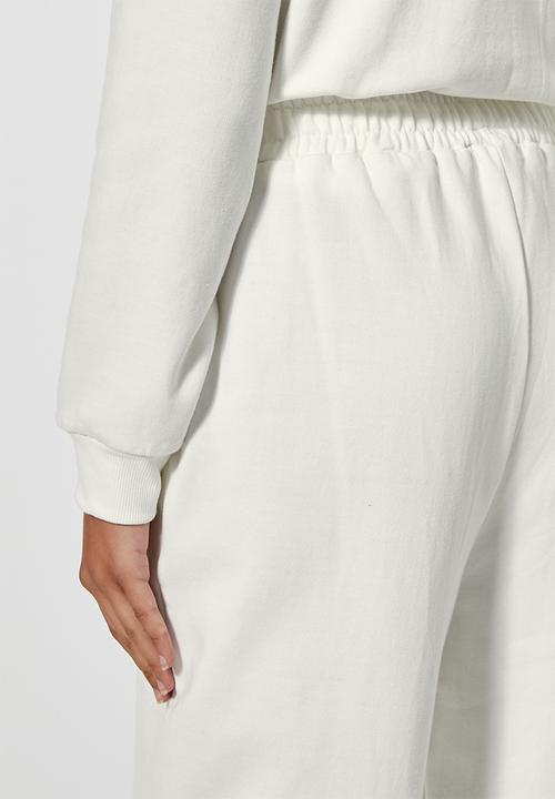 Superbalist - Wide leg track pants - cream 