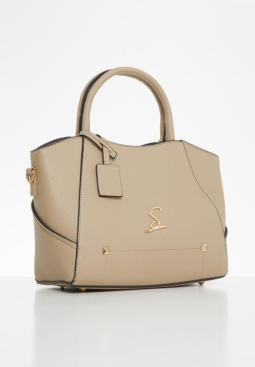 Seduction - Stud detail tote - taupe