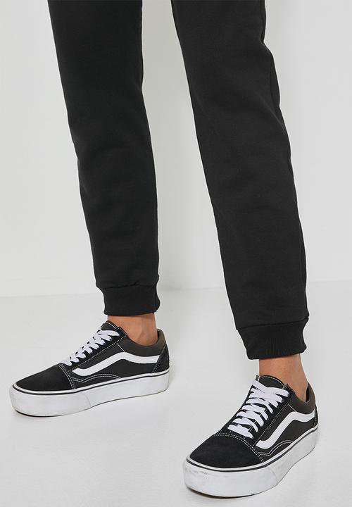 Superbalist - Rib cuff track pants - black