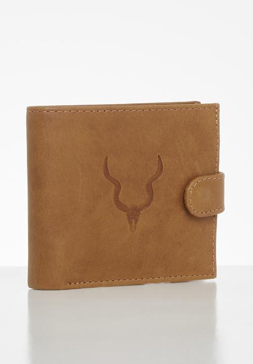 FSP Collection - Kudu embossed leather bifold wallet - tan
