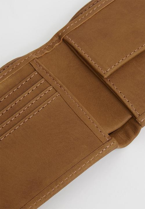 FSP Collection - Kudu embossed leather bifold wallet - tan