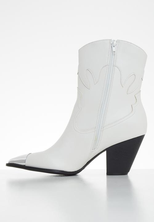 SISSY BOY - Walk this way cowboy boot - white