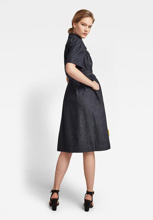 G-STAR - Scouting dress short sleeve - dark blue 