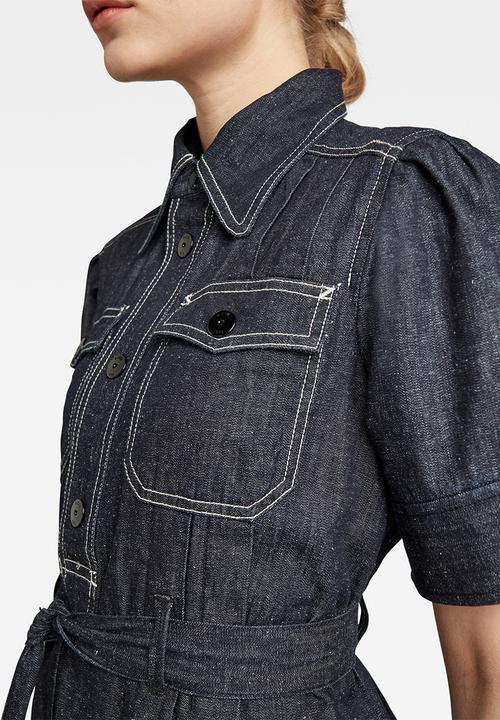 G-STAR - Scouting dress short sleeve - dark blue 