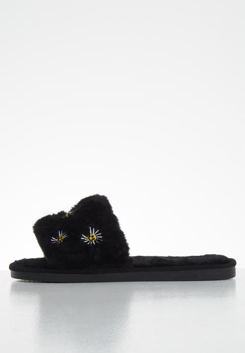 Miss Black - Rella 2 slipper - black