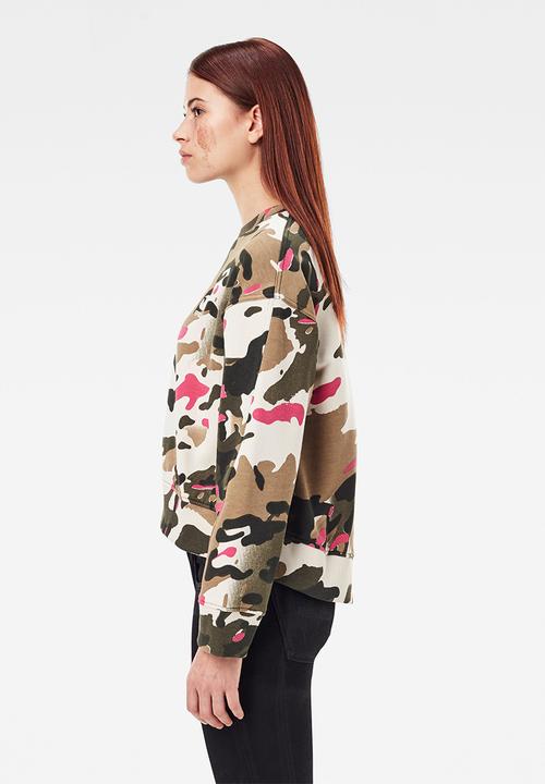 G-STAR - Loose fit camo ao crew neck - multi 