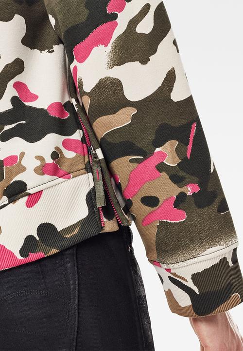 G-STAR - Loose fit camo ao crew neck - multi 