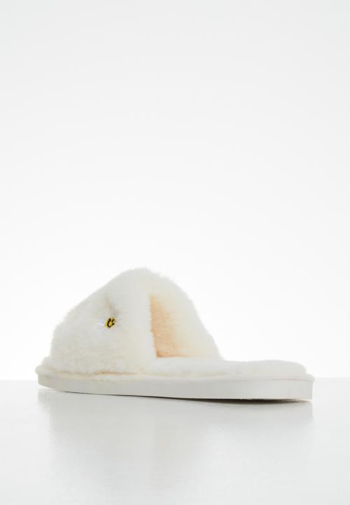 Miss Black - Rella 2 slipper - white 