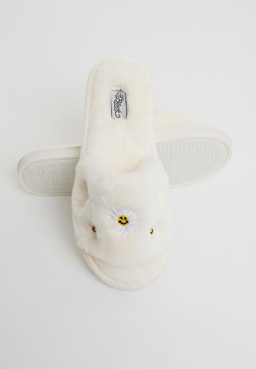 Miss Black - Rella 2 slipper - white 