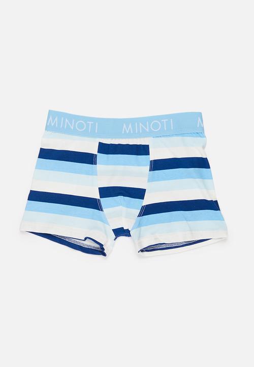 MINOTI - Boys 3 pack skater boxers - blue 