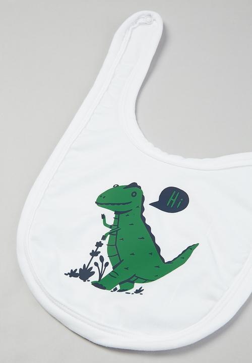 Superbalist Kids - Baby boys bodysuit, leggings & bib set - green & white