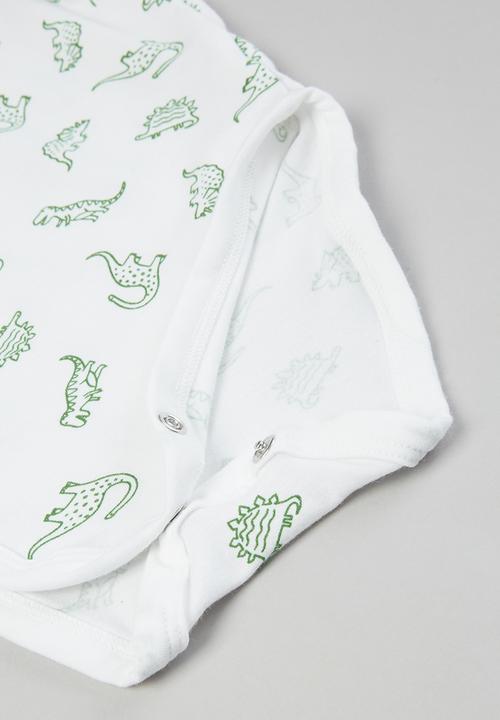 Superbalist Kids - Baby boys bodysuit, leggings & bib set - green & white