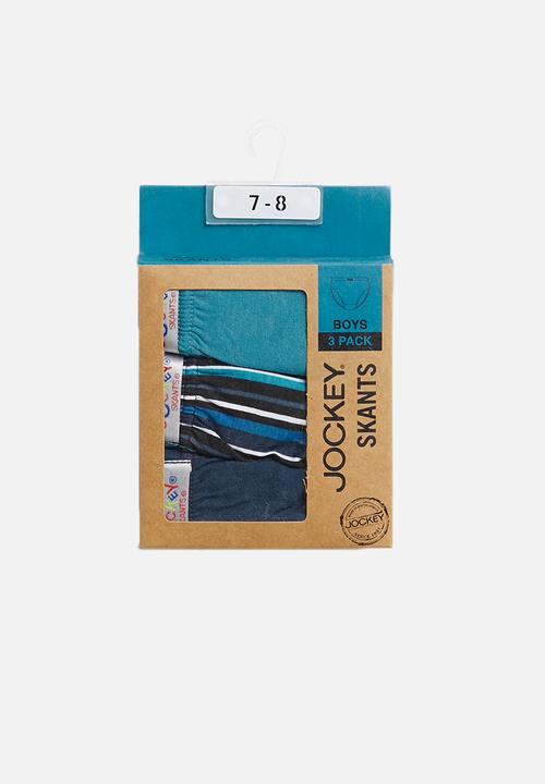 Jockey - Boys 3 pack fancy skants - blue 