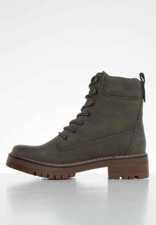 Miss Black - Fox 2 combat boot - grey