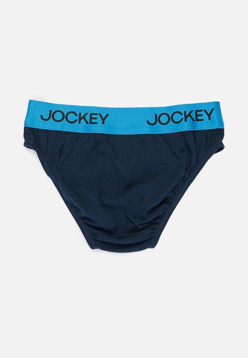 Jockey - Boys 3 pack plain briefs - blue & red 