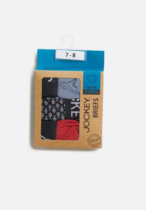 Jockey - Boys 3 pack fancy briefs - multi
