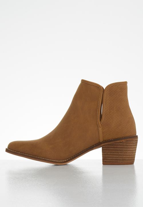 Miss Black - Cooper ankle boot - tan