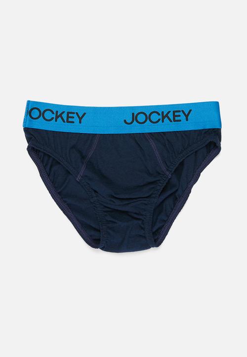 Jockey - Boys 3 pack fancy briefs - navy 