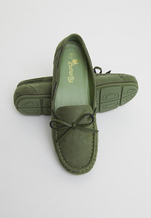 Butterfly Feet - Naomi boat shoe - khaki