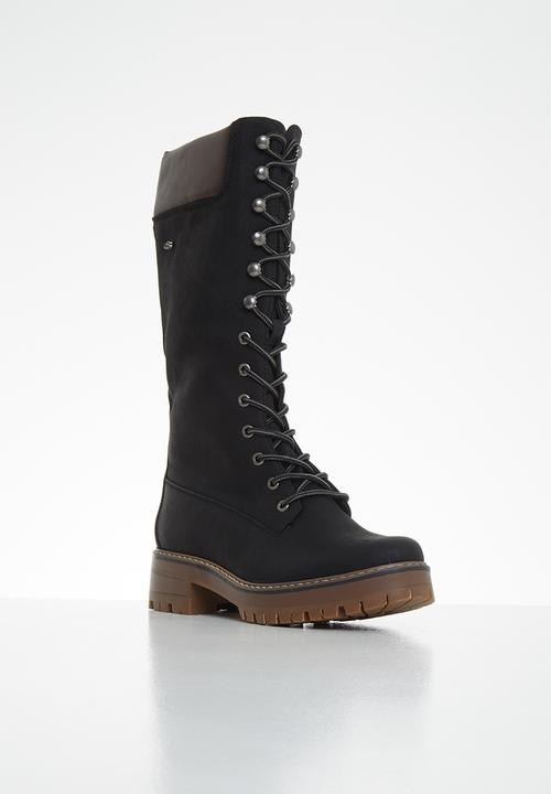 Miss Black - Fox 4 lace up boot - black