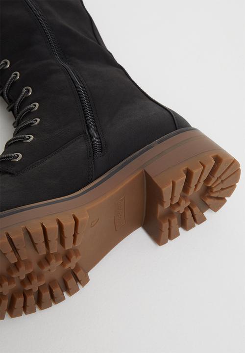 Miss Black - Fox 4 lace up boot - black