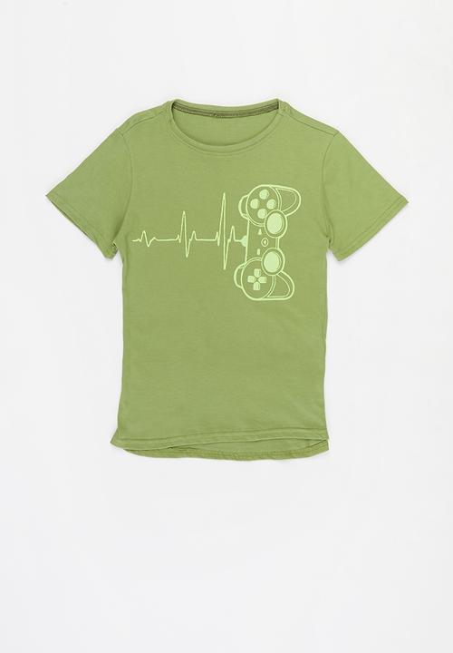 Rebel Republic - Boys gaming tee - green