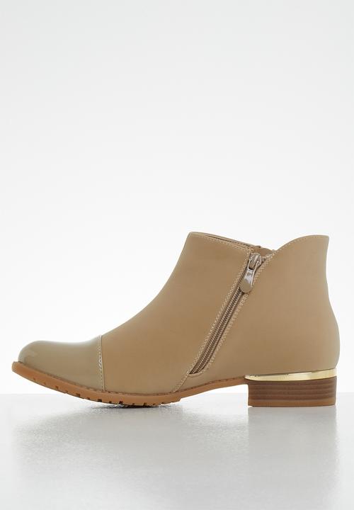 Miss Black - Hadar ankle boot - nude