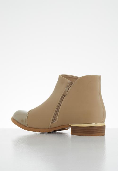 Miss Black - Hadar ankle boot - nude