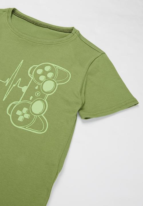 Rebel Republic - Boys gaming tee - green