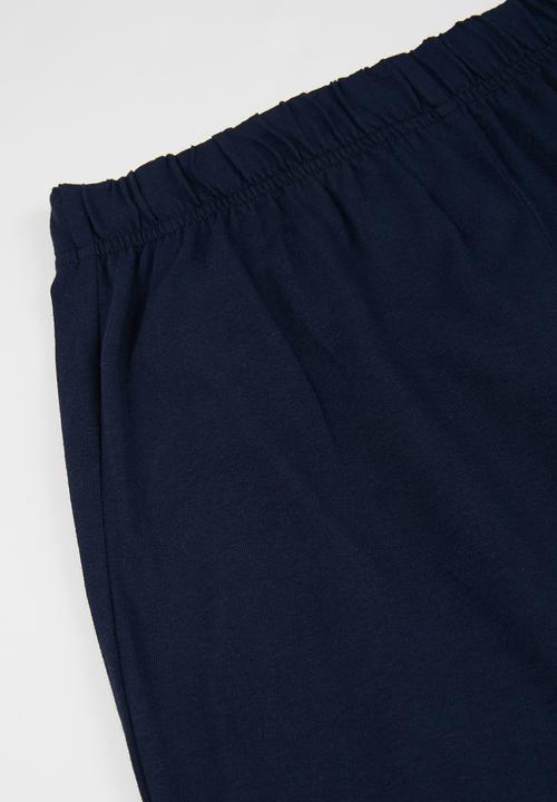 Rebel Republic - Boys tee & shorts pj set - grey & navy 