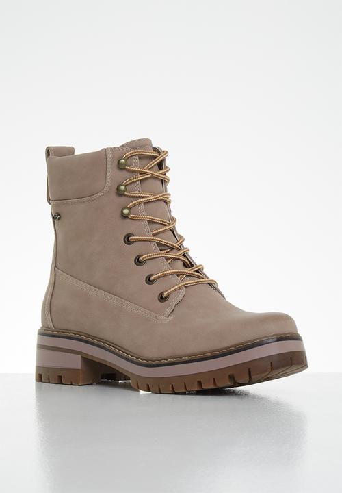 Miss Black - Fox 2 combat boot - pink