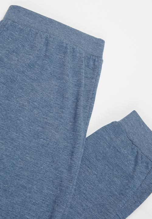 Rebel Republic - Boys short sleeve top & pants pj set - navy