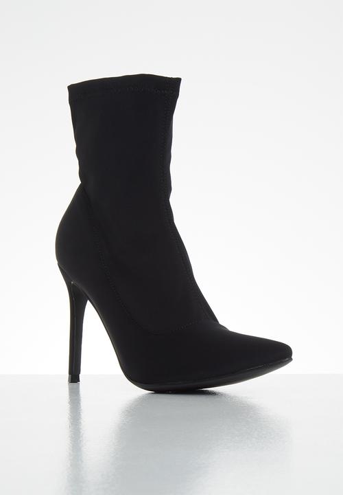 Miss Black - Lykra sock boot - black