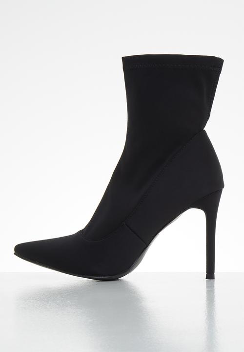 Miss Black - Lykra sock boot - black