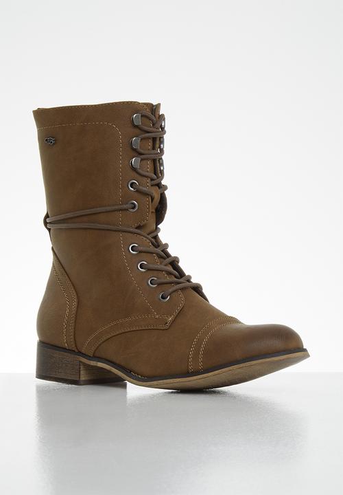 Miss Black - Bon bon 2 mid calf boot - tan
