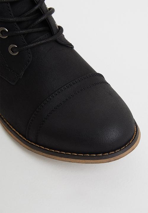 Miss Black - Bon bon 2 mid calf boot - black