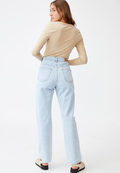 Cotton On - The everyday scooped long sleeve top - taupe