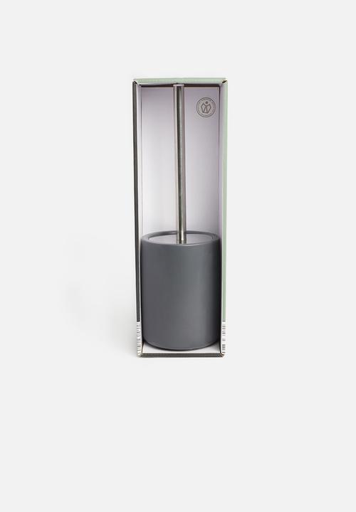 Bathroom Solutions - Dolomite toilet brush holder - charcoal