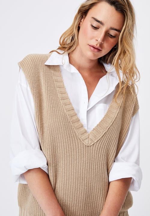 Cotton On - Cotton vest - taupe