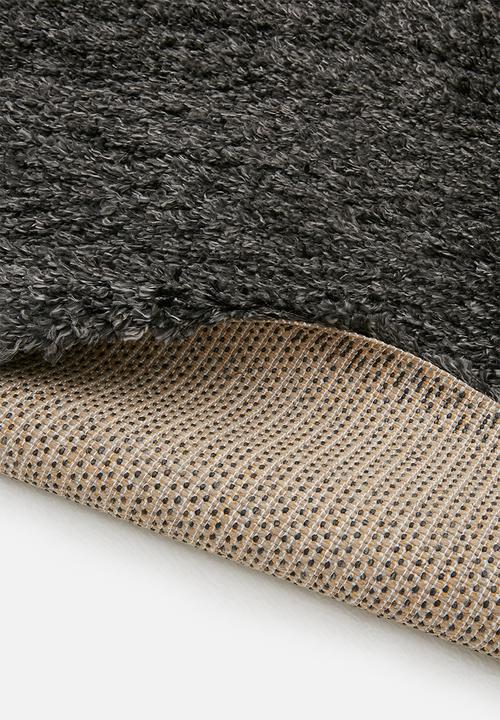 Fotakis - Gipsy shaggy rug - plain charcoal