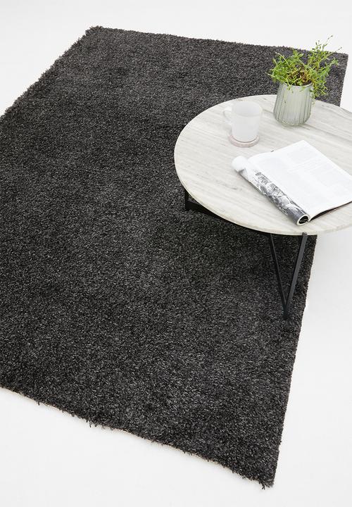 Fotakis - Gipsy shaggy rug - plain charcoal