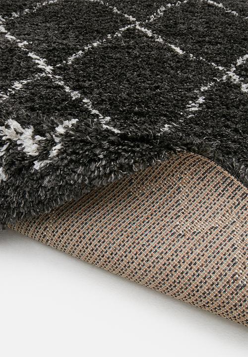 Fotakis - Gipsy shaggy rug - diamond charcoal