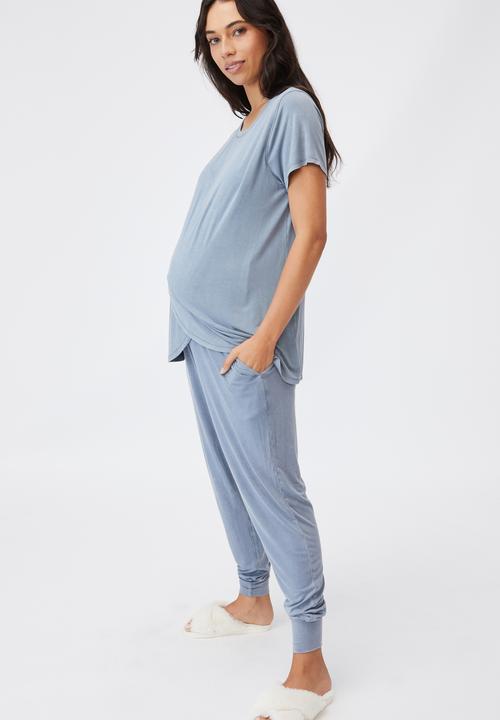 Cotton On - Sleep recovery maternity pant - blue