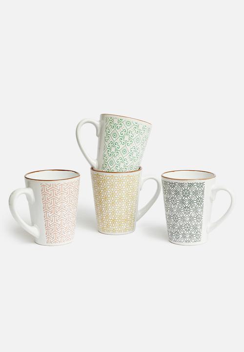 SIAKI - Erica mug set of 4 - multi