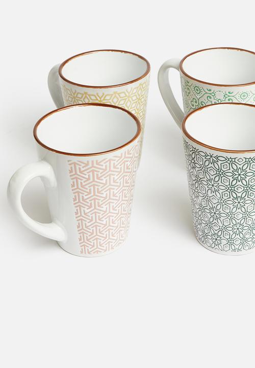 SIAKI - Erica mug set of 4 - multi