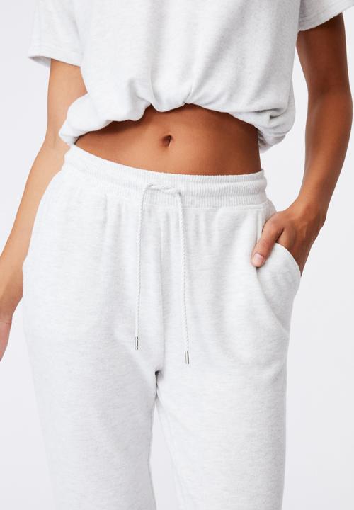 Cotton On - Super soft slim cuff pant - soft grey marle