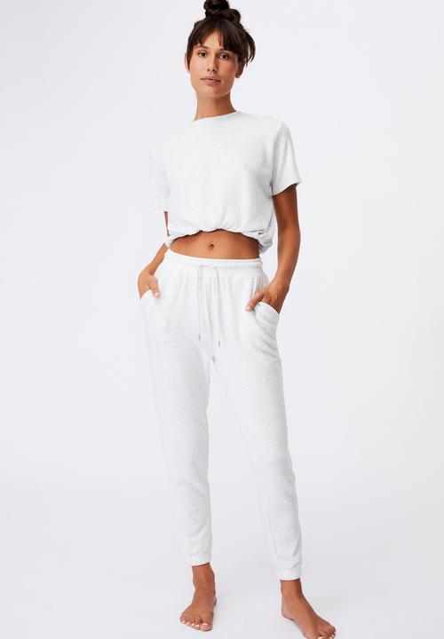 Cotton On - Super soft slim cuff pant - soft grey marle